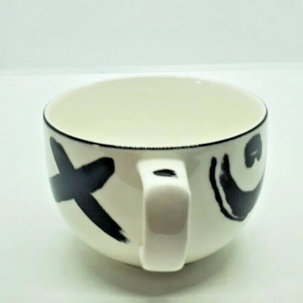 Reggae Flat Cups and Saucers by Mikasa 90's Decor
